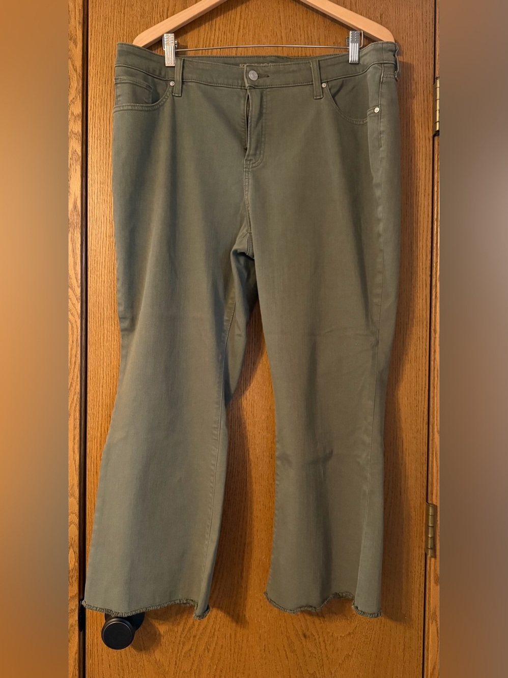 Chico's Olive-Tone Denim Girlfriend Jeans